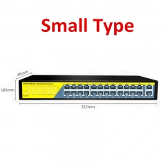 24Ports Gigabit Switch 1000Mbps POE Switch , Smart Desktop Network Power Over Ethernet InjectorExtend 250M ,2 Port Uplink 1 SFP