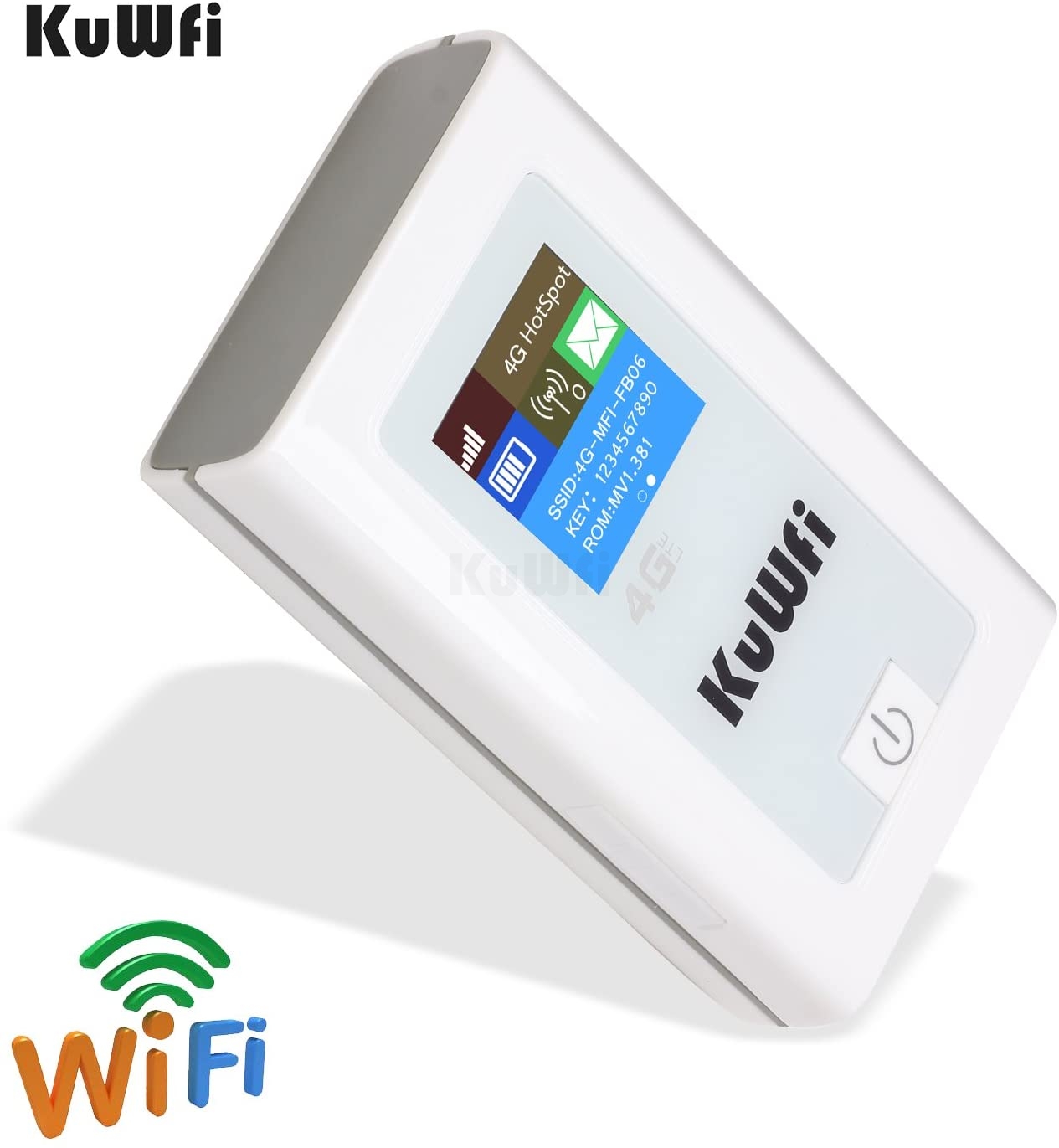 KuWFi Routeur 4G LTE, Routeur Mobile 4G WiFi 4G LTE sans Fil avec Prise  pour Carte SIM Le Support LTE FDD Mise à Jour B1 / B3 / B7 / B8 /