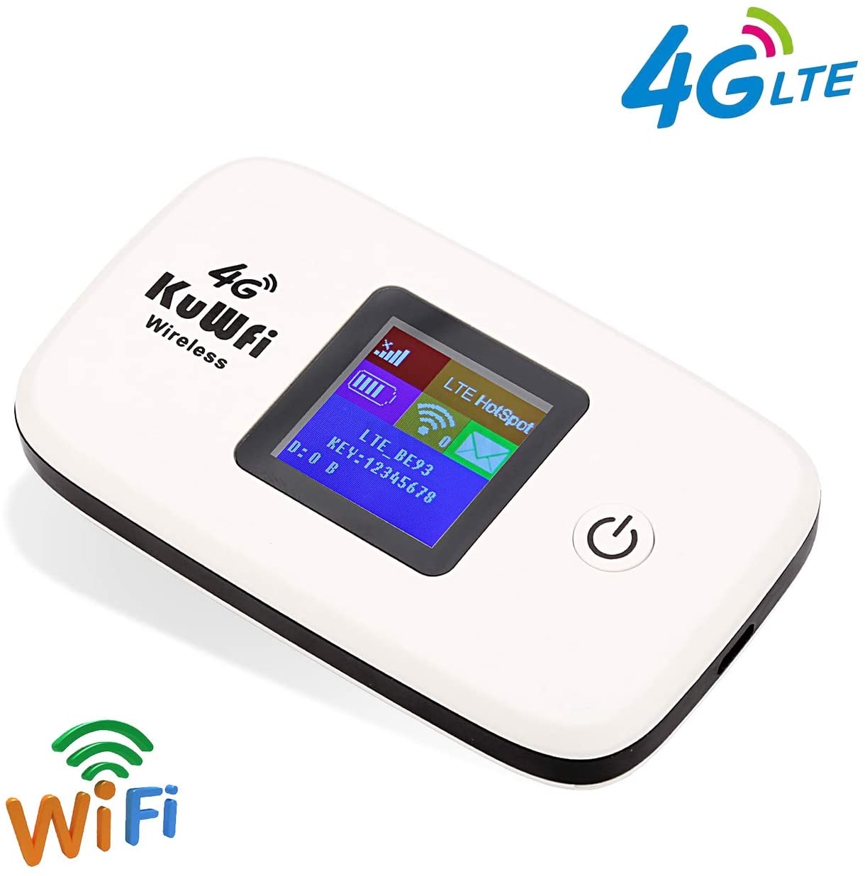 KuWFi 4G LTE Mobile WiFi Hotspot Support10users Router SIM Card