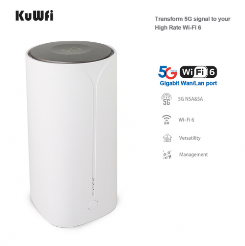 KuWFi 5G CPE Router 1200Mbs WiFi6 VPN External Signal Smartphone Global Unlocked wifi Router