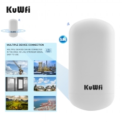 KuWFi 5.8G 450Mbps CPE Wireless Bridge Point to Point 1-2KM Outdoor WiFi Bridge