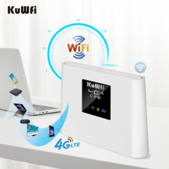 KuWFi 4G WIFI Router With 4G SIM Card 150Mbps Home Hotspot WAN LAN Modem Router