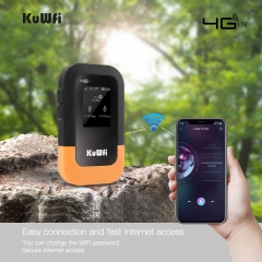 KuWFi e-sim portable wifi hotspot 4g mobile wifi router support customization